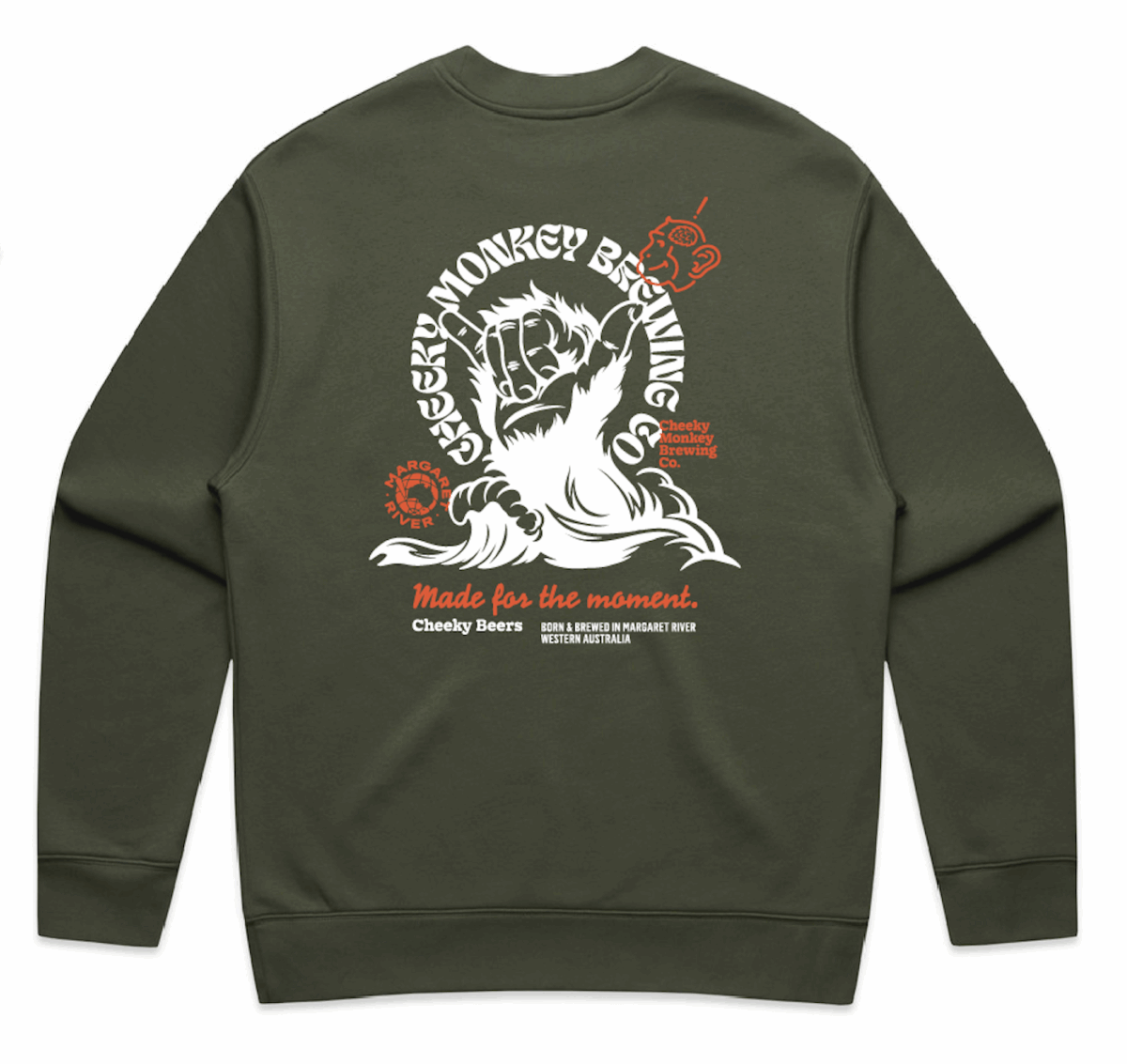 Cheeky Monkey Shakas Crew Jumper